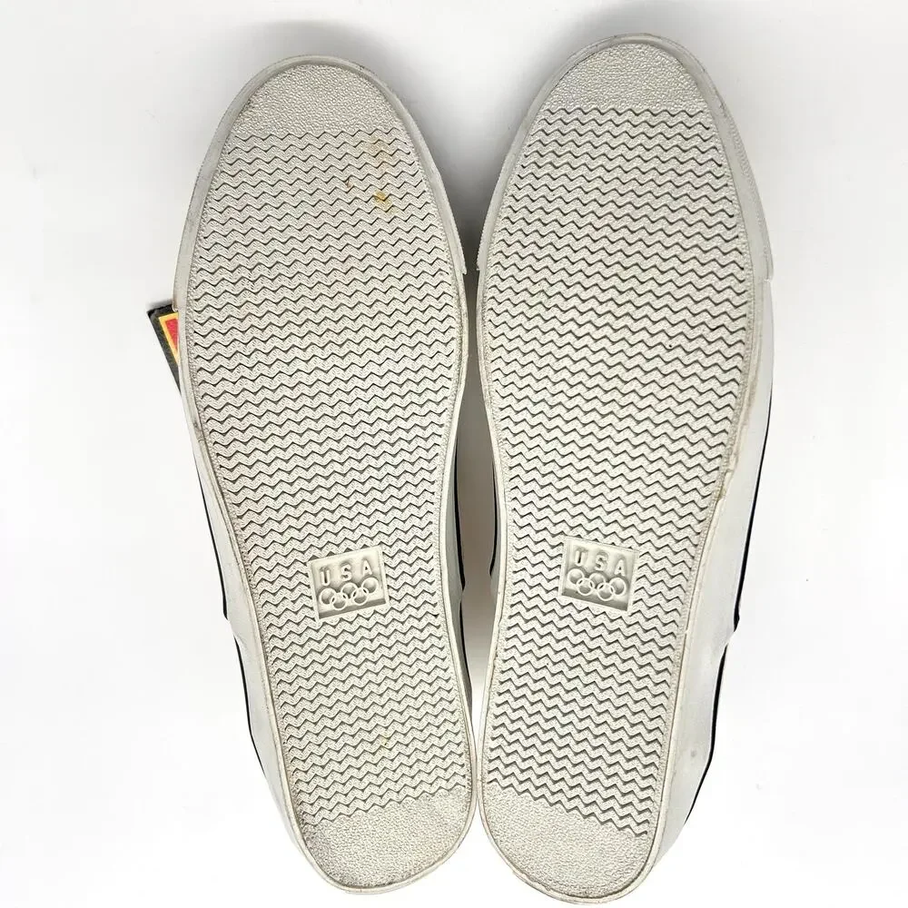 Vintage USA Olympic Shoes Mens Size‎ 8 Canvas Lace Up JC Penney 90s Sneakers
